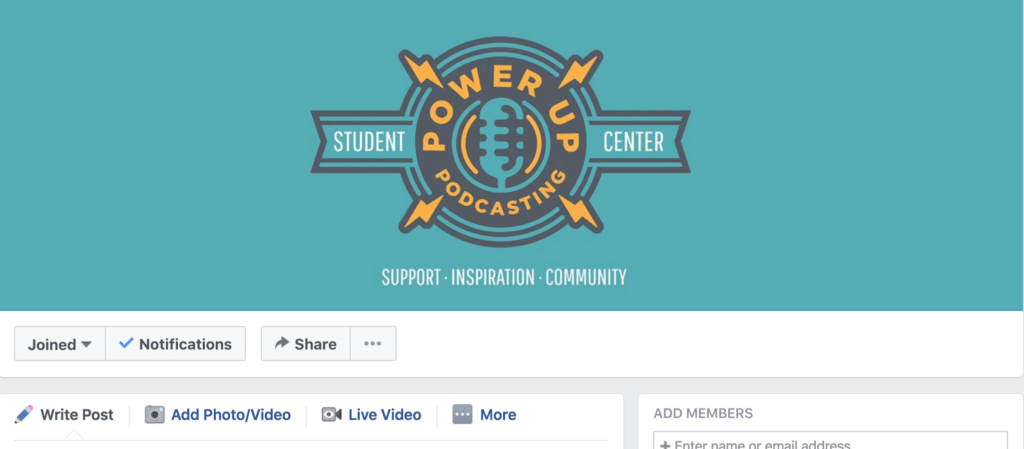 A screenshot of the Facebook Student Center