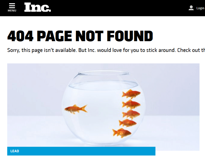 INC 404 Page