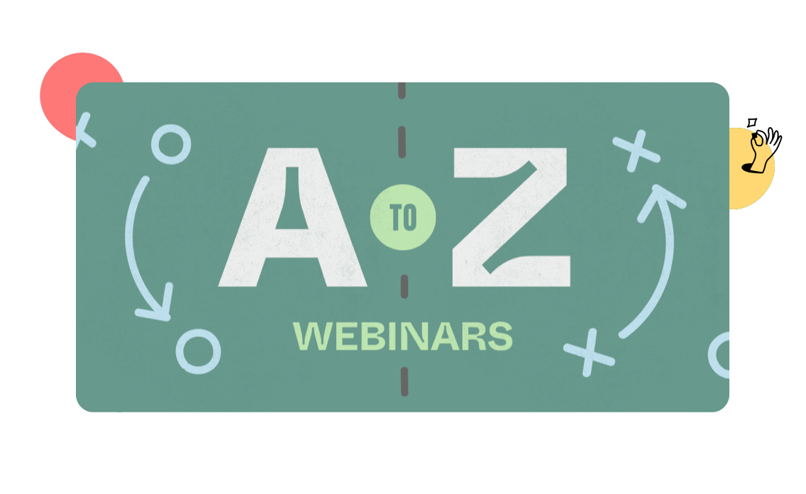 Logo reads "A to Z Webinars"