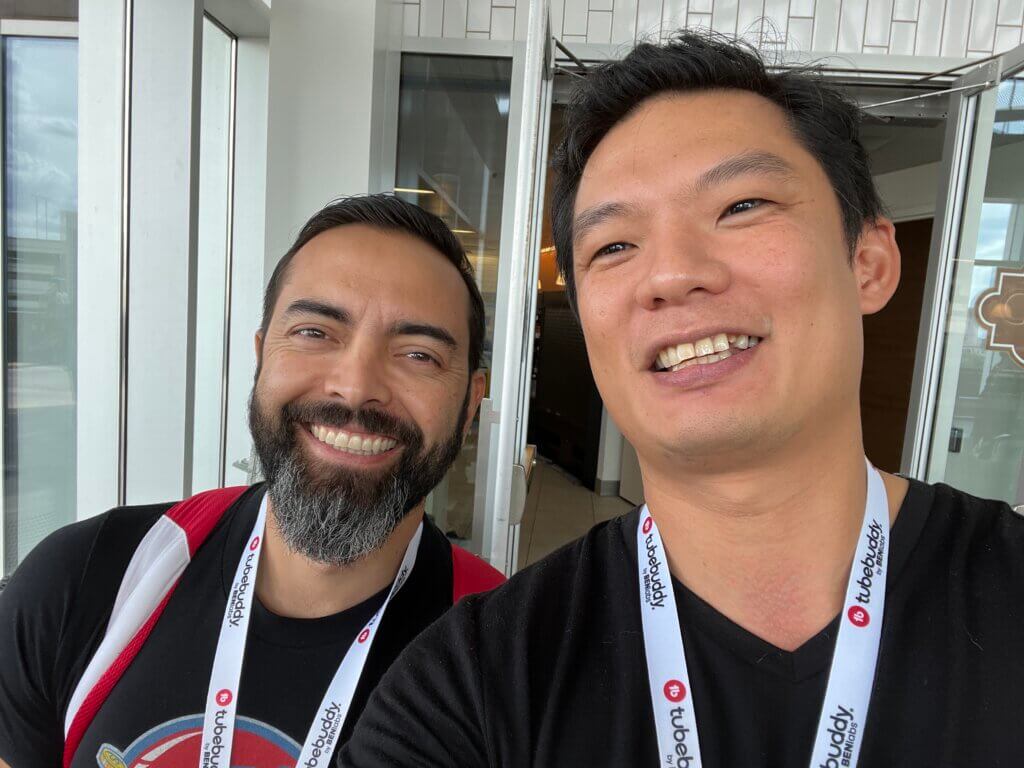 Pat Flynn and Steve Huynh at VidSummit