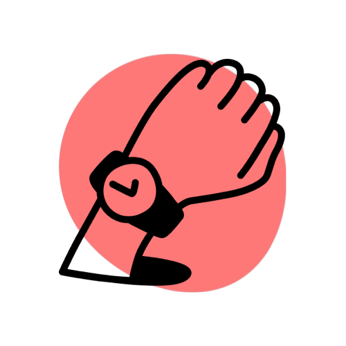 Icon of hand with wristwatch