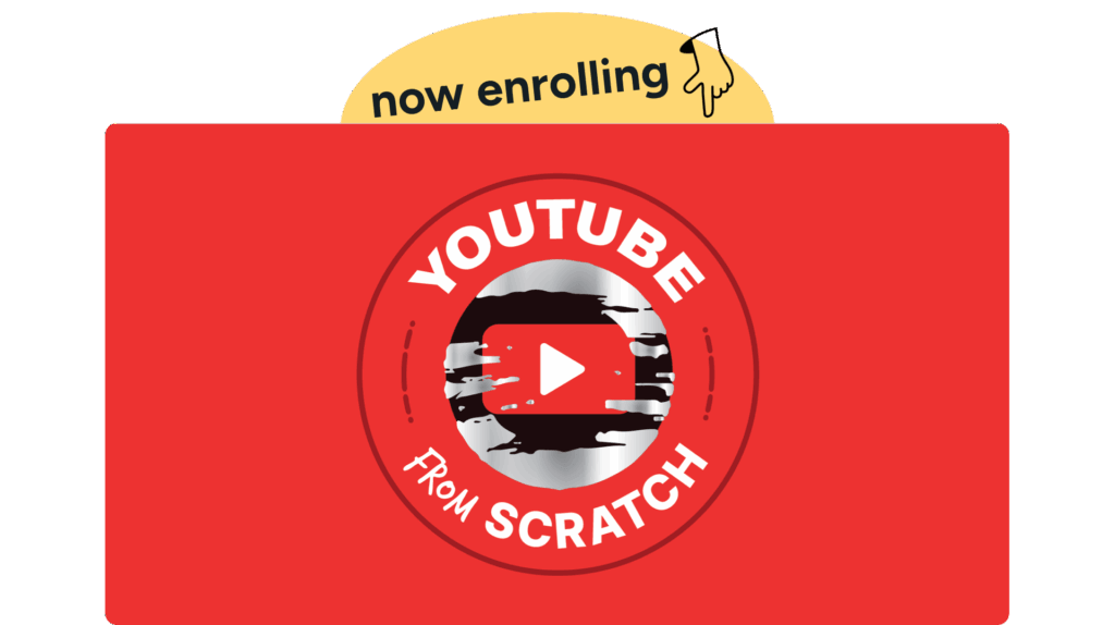 Now enrolling YouTube From Scratch