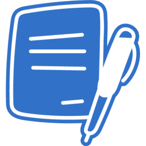 Document with pen icon