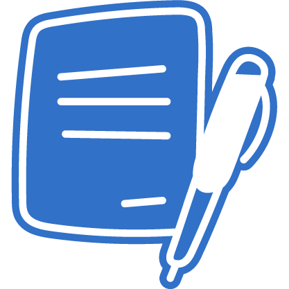 Document with pen icon