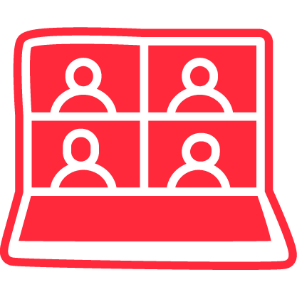 Virtual meeting icon