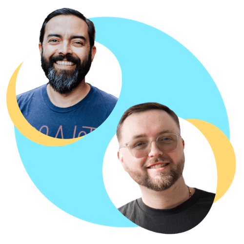 Pat Flynn and Gannon Meyer headshots