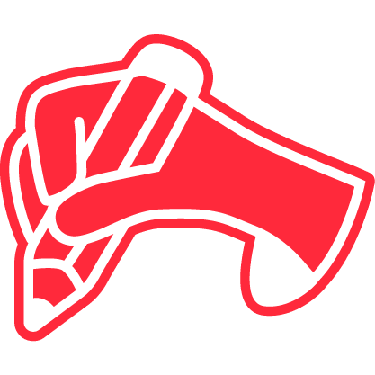Hand writing with pencil icon